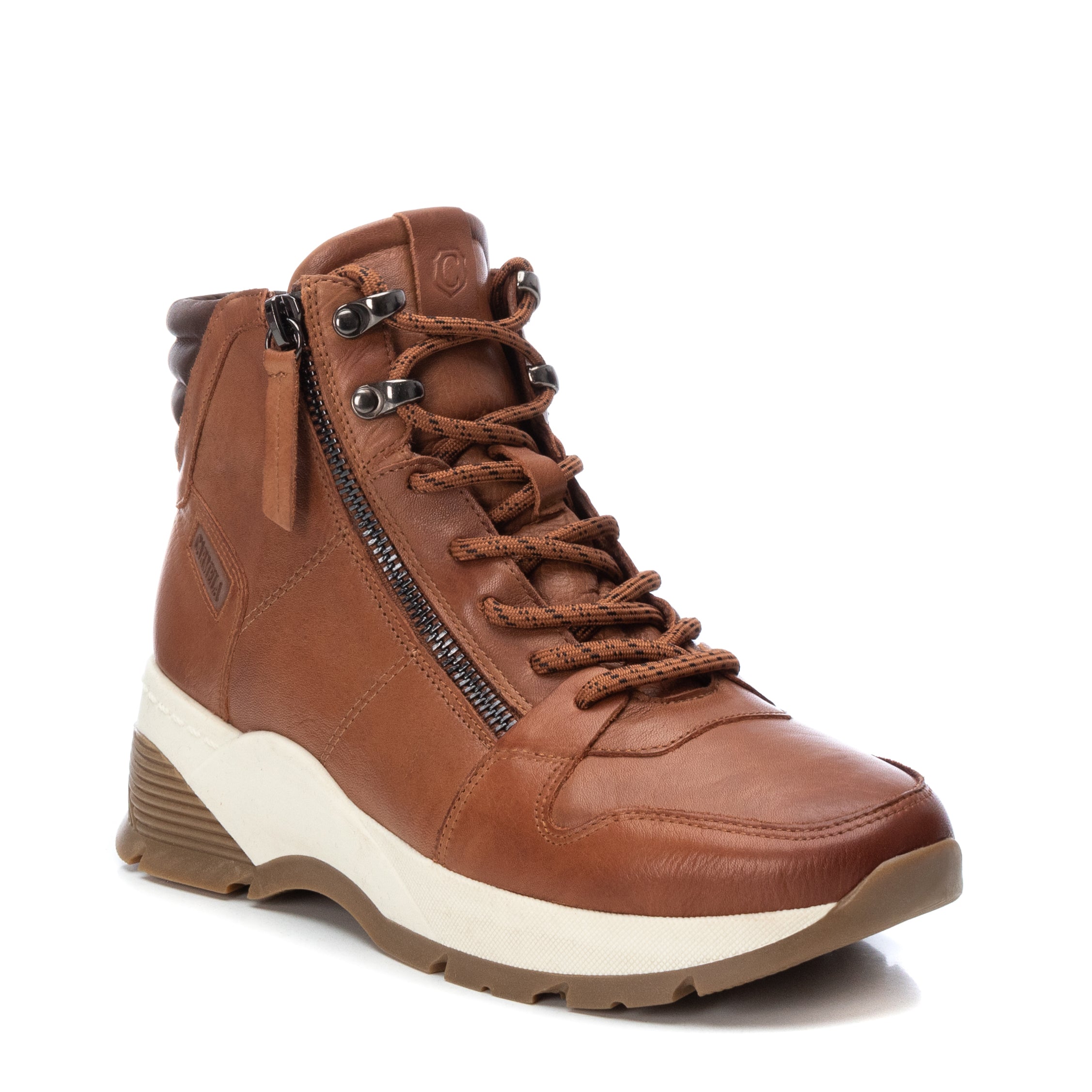 Carmela 16022103 baskets montantes femme marron cuir
