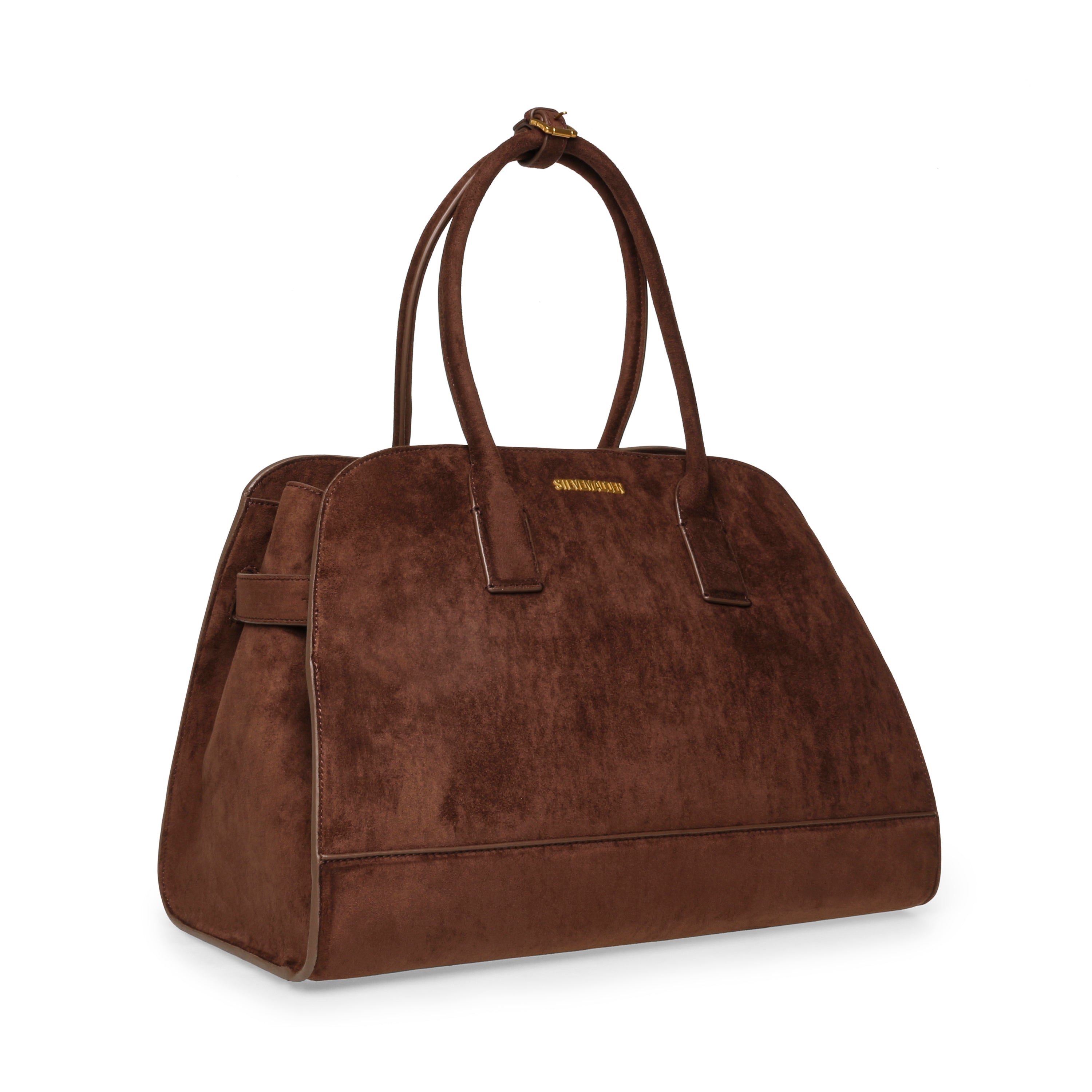 Steve Madden Bryleigh sac chocolat doré tissu