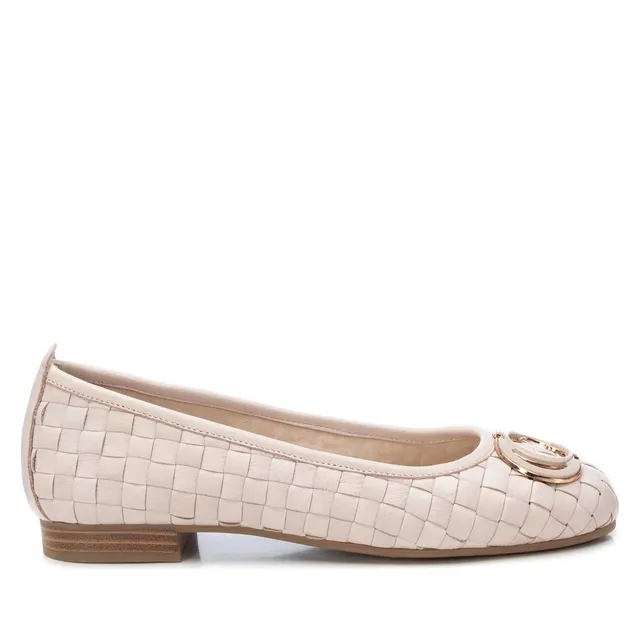 Carmela 16216903 ballerines femme beige cuir tressé