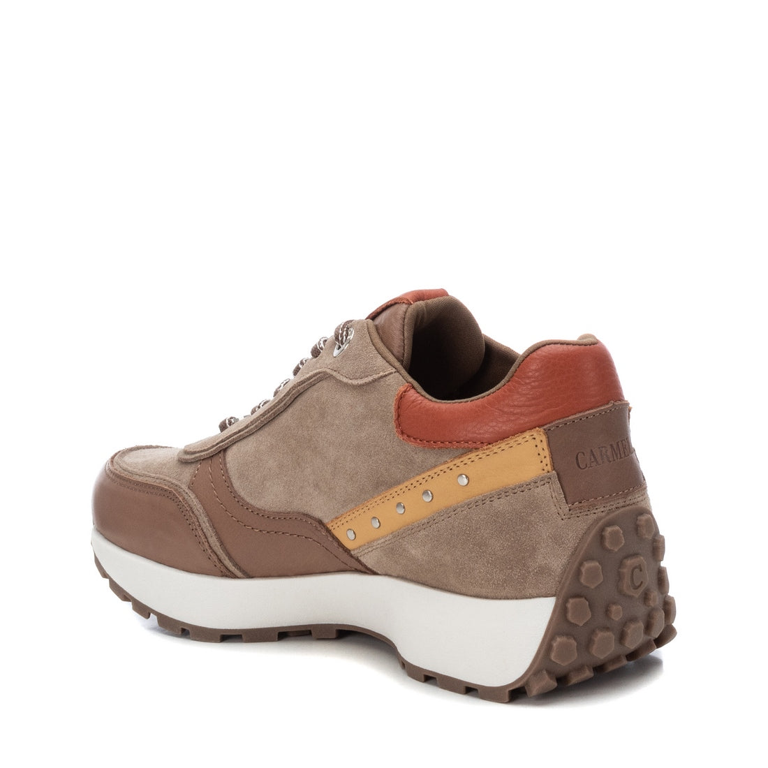 Carmela 16010003 baskets femme marron cuir lacets