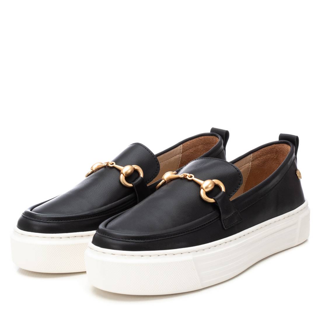 Carmela 16206501 mocassin femme noir cuir confort