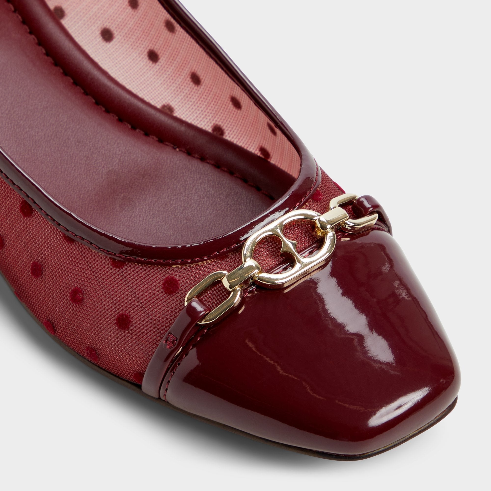 ALDO Krishelle ballerines résille pois cuir véritable