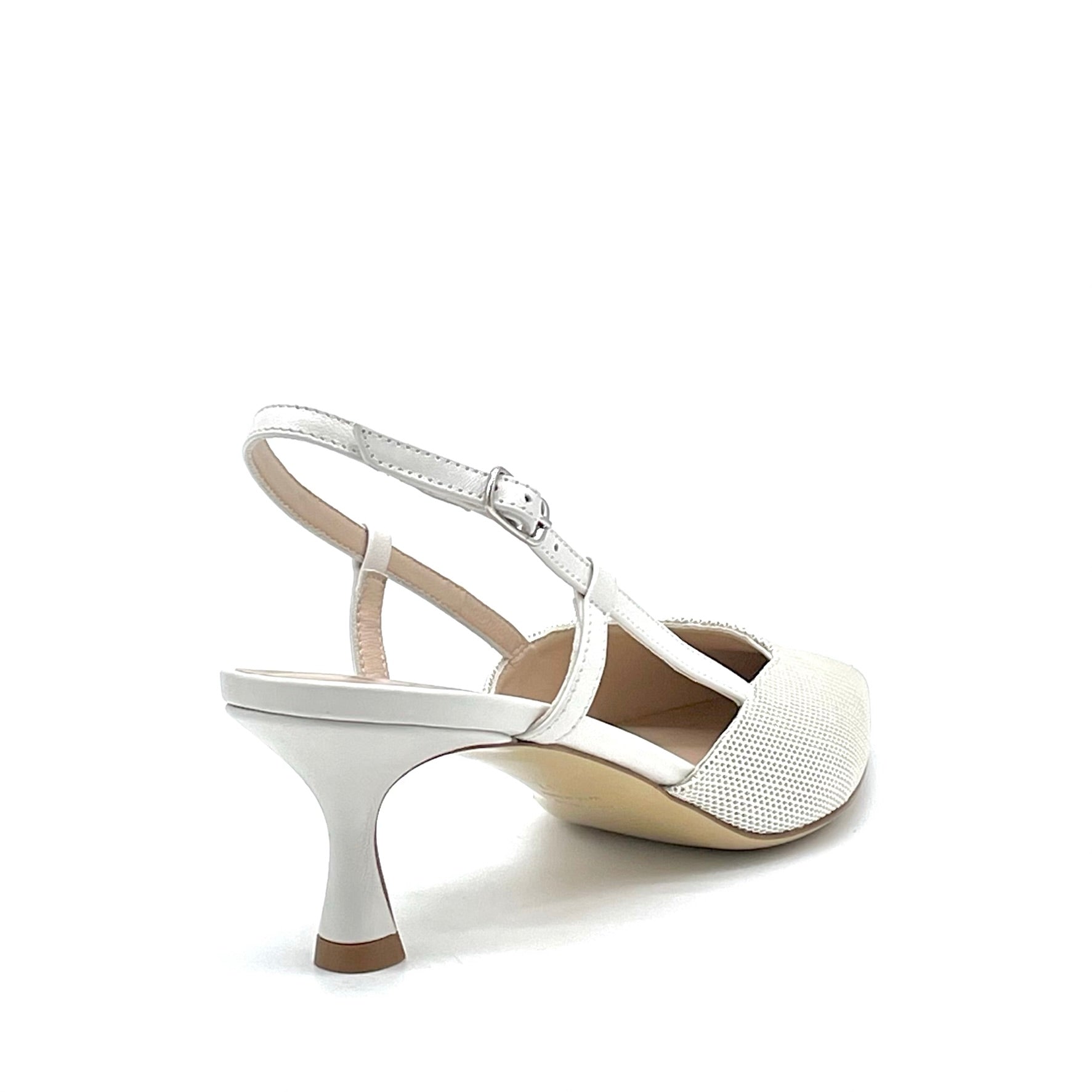 Elata 15187 slingback cuir lait talon 5,5 cm pointure 37