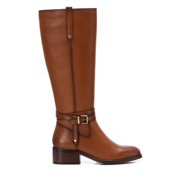 Carmela 16097702 bottes femme marron cuir talon bas