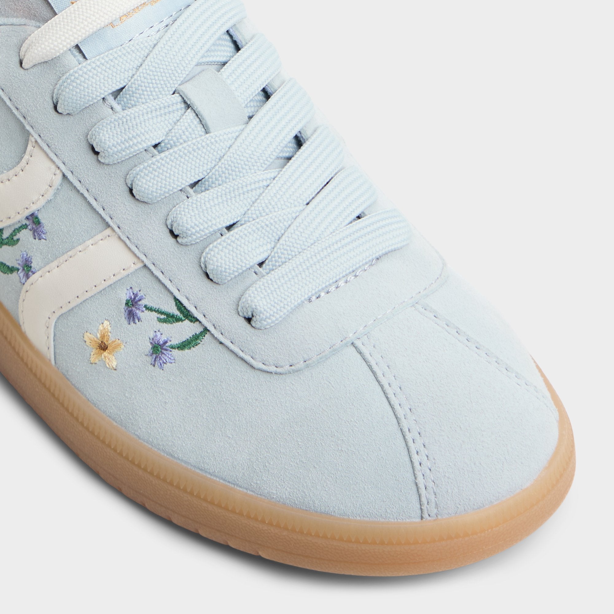 ALDO Chicsneaker baskets suède pastel brodées fleurs