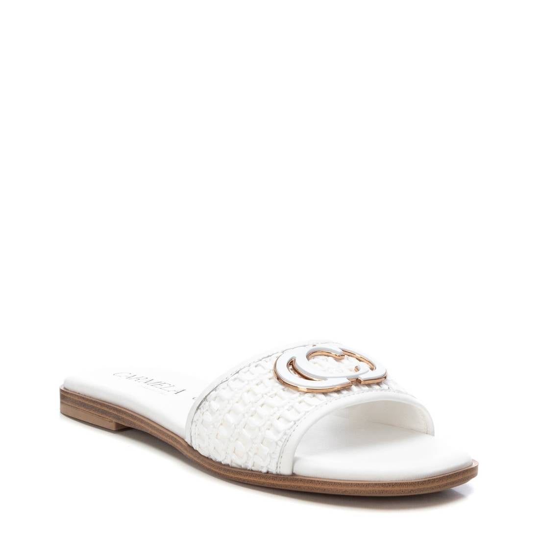 Carmela 16219306 sandales femme plates blanches