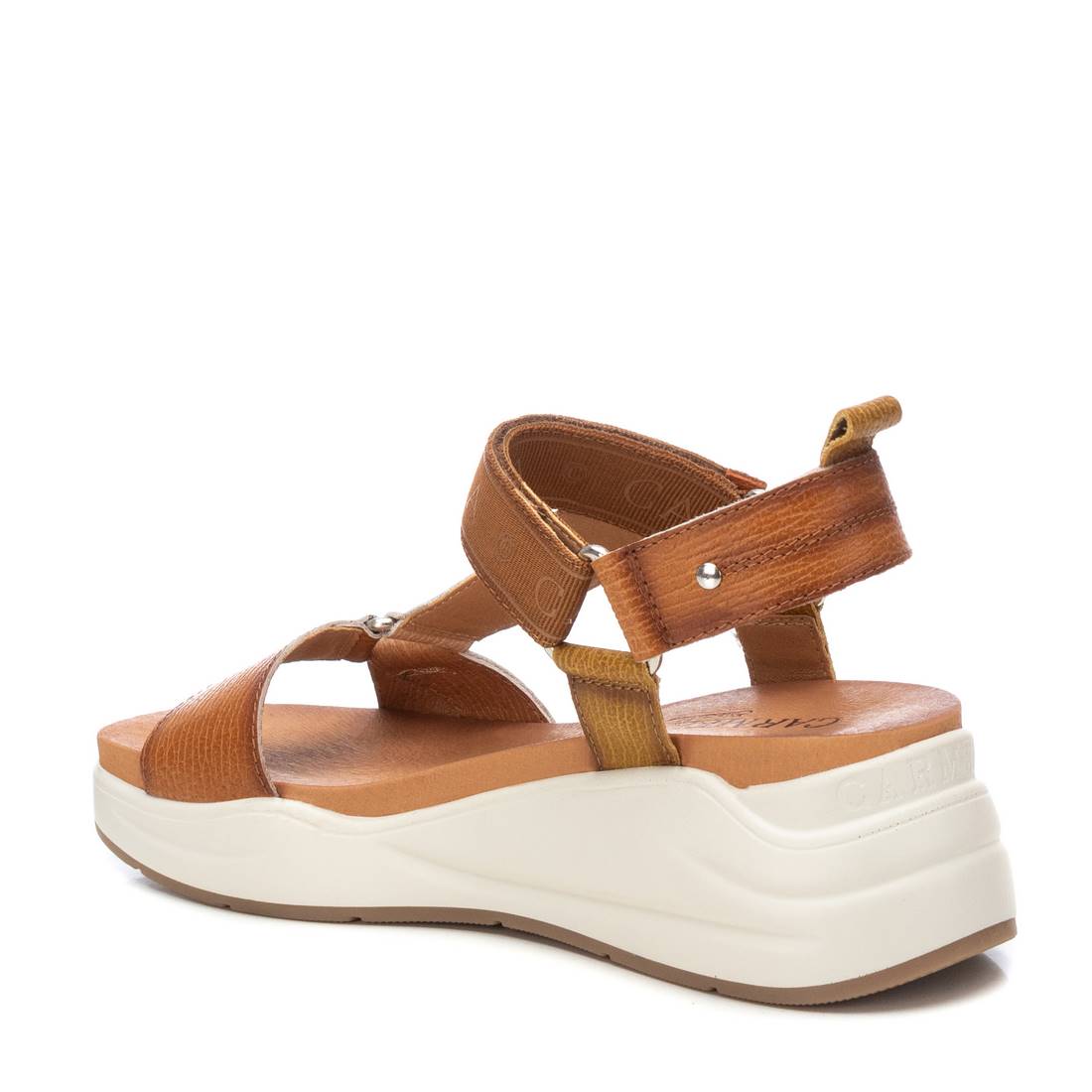 Carmela 16155102 sandales cuir marron plates