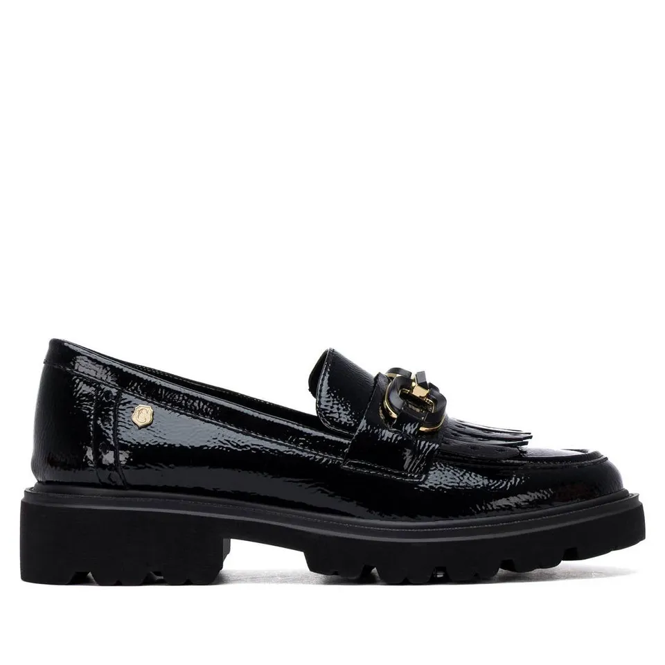 Carmela 16436901 mocassin femme noir talon bas