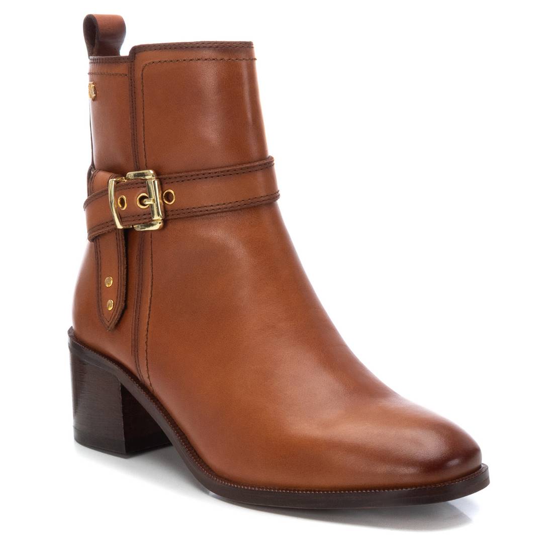 Carmela 16173502 bottine marron cuir zip