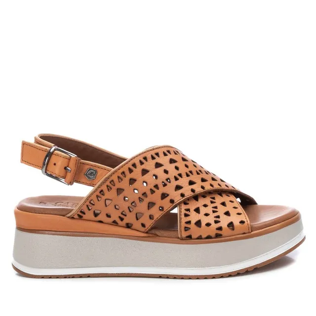 Carmela 16064302 sandales compensées marron cuir