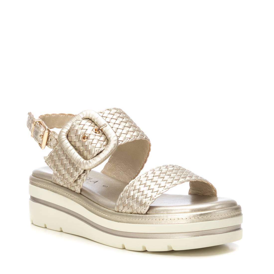 Carmela 16225202 sandales cuir doré compensées