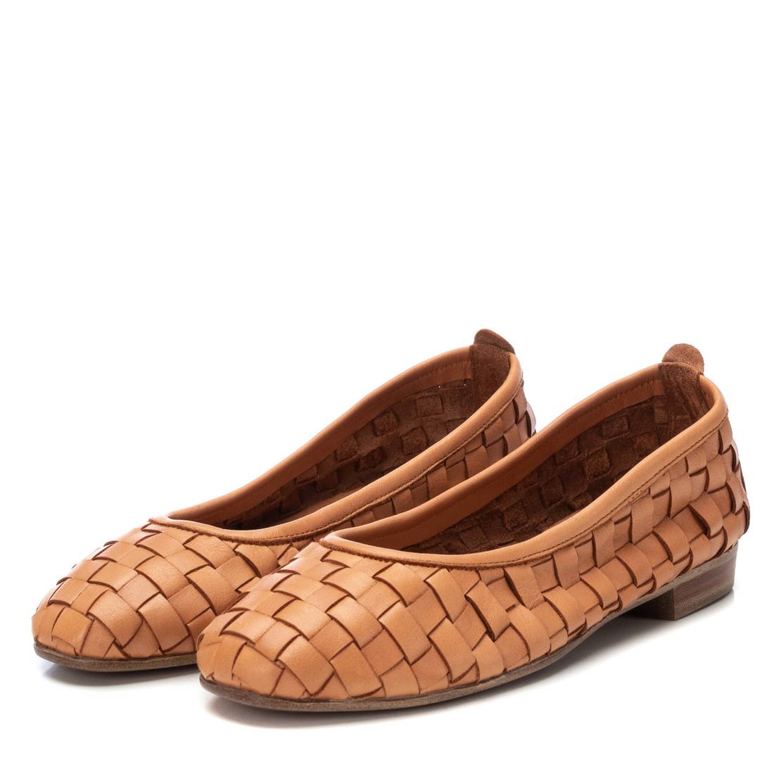 Carmela 16166203 ballerine cuir marron tressé