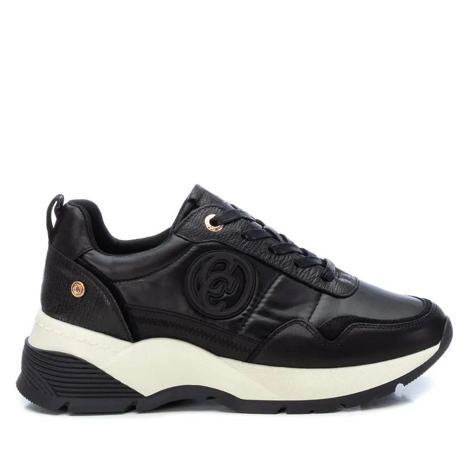Carmela 16092801 basket noire cuir véritable
