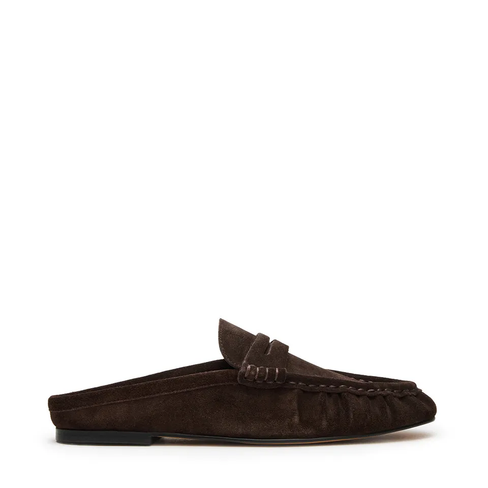 Steve Madden Rafe mule daim marron chocolat slip-on