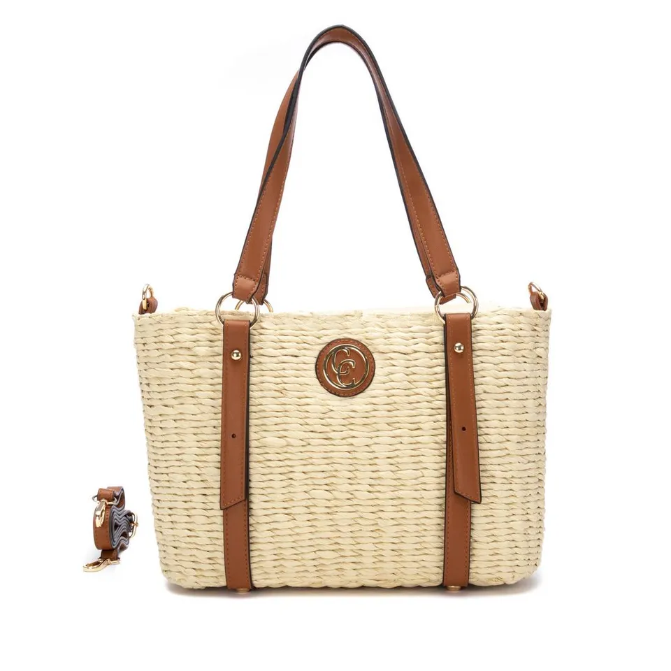 Carmela 18622101 sac femme raphia beige bandoulière