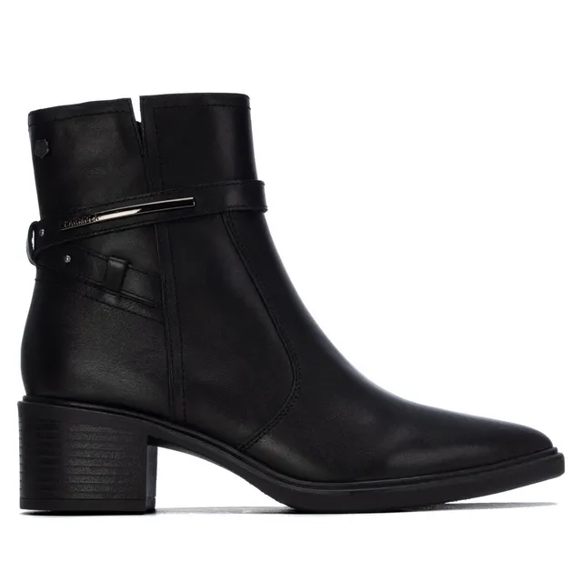 Carmela 16433201 bottines femme noir cuir talon