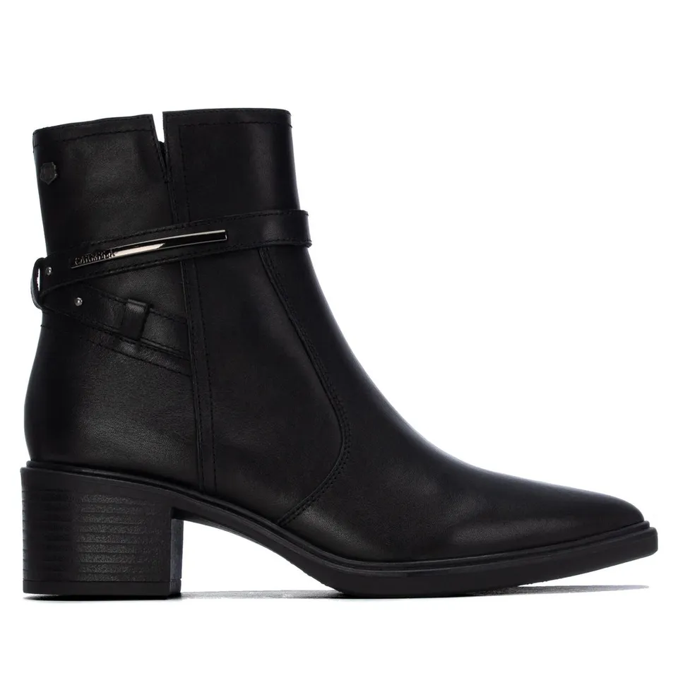 Carmela 16433201 bottines femme noir cuir talon