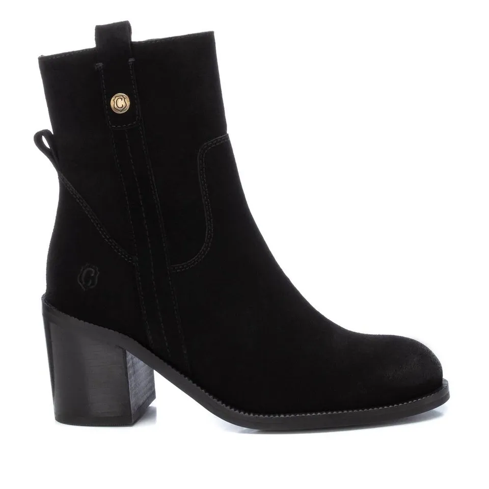 Carmela 16093701 bottines cuir noir talon 7 cm