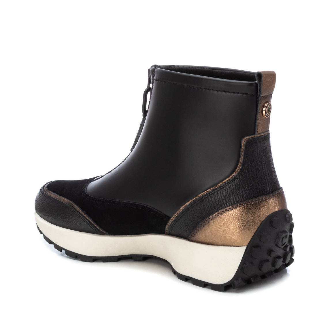 Carmela 16199502 bottine femme noire cuir plat