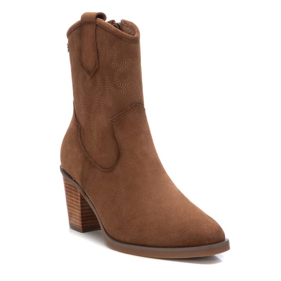 Carmela 16112103 bottine santiag femme suède marron