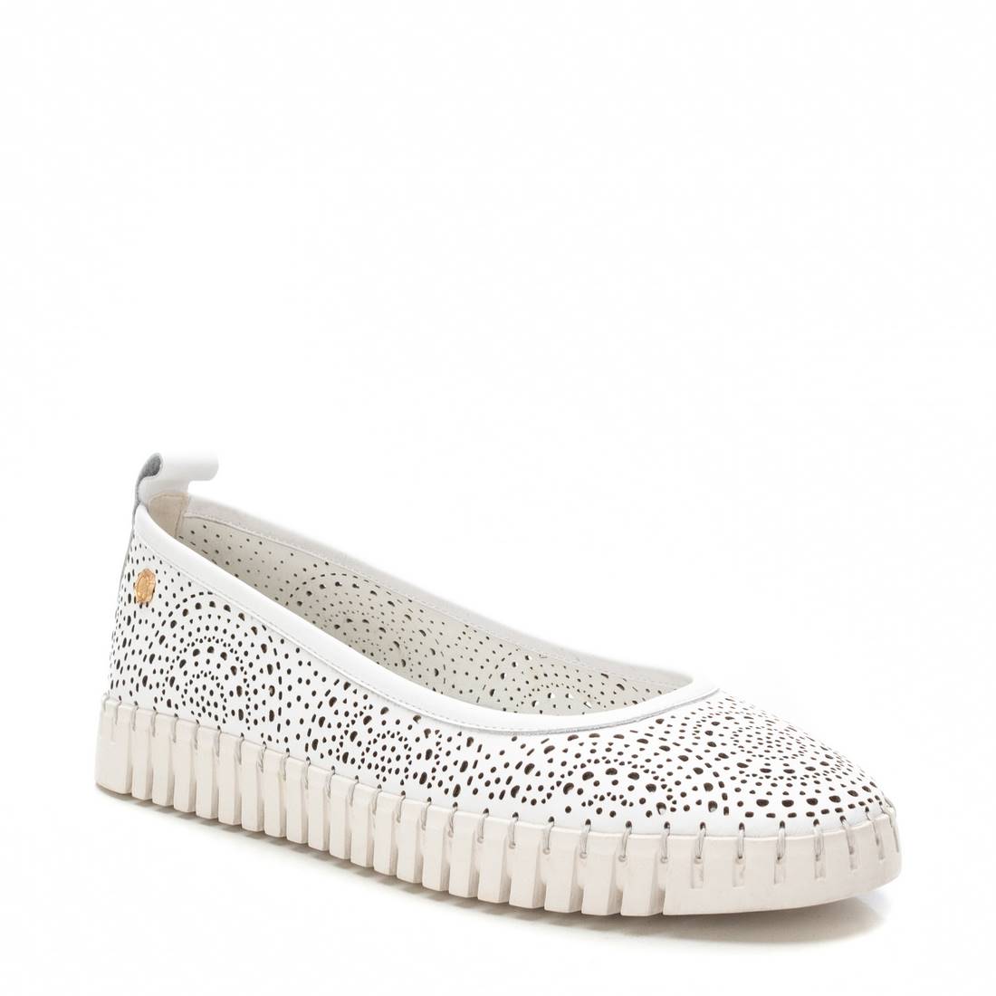 Carmela 16230202 ballerine blanche cuir confort