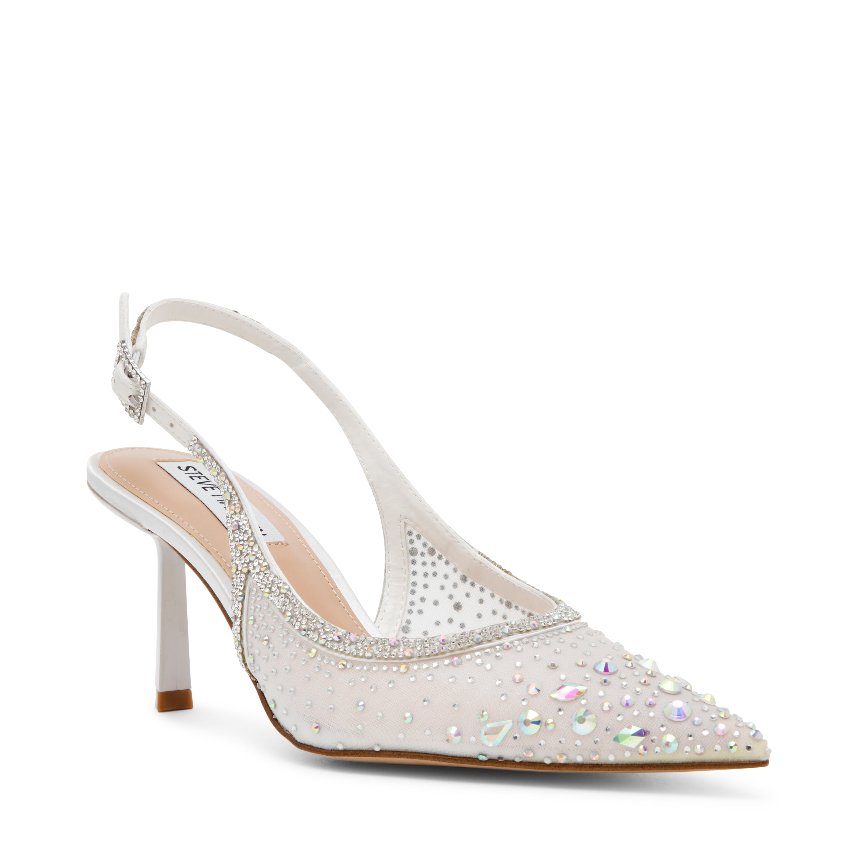 Steve Madden Vero escarpins ivoire mesh 7 cm