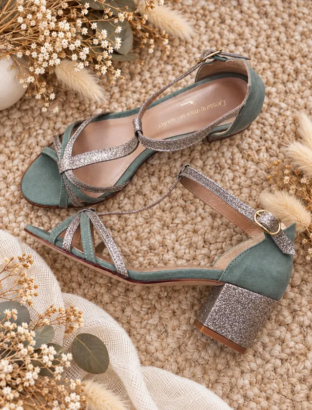 Dessine Moi Un Soulier Chloé sandale vert sauge 39