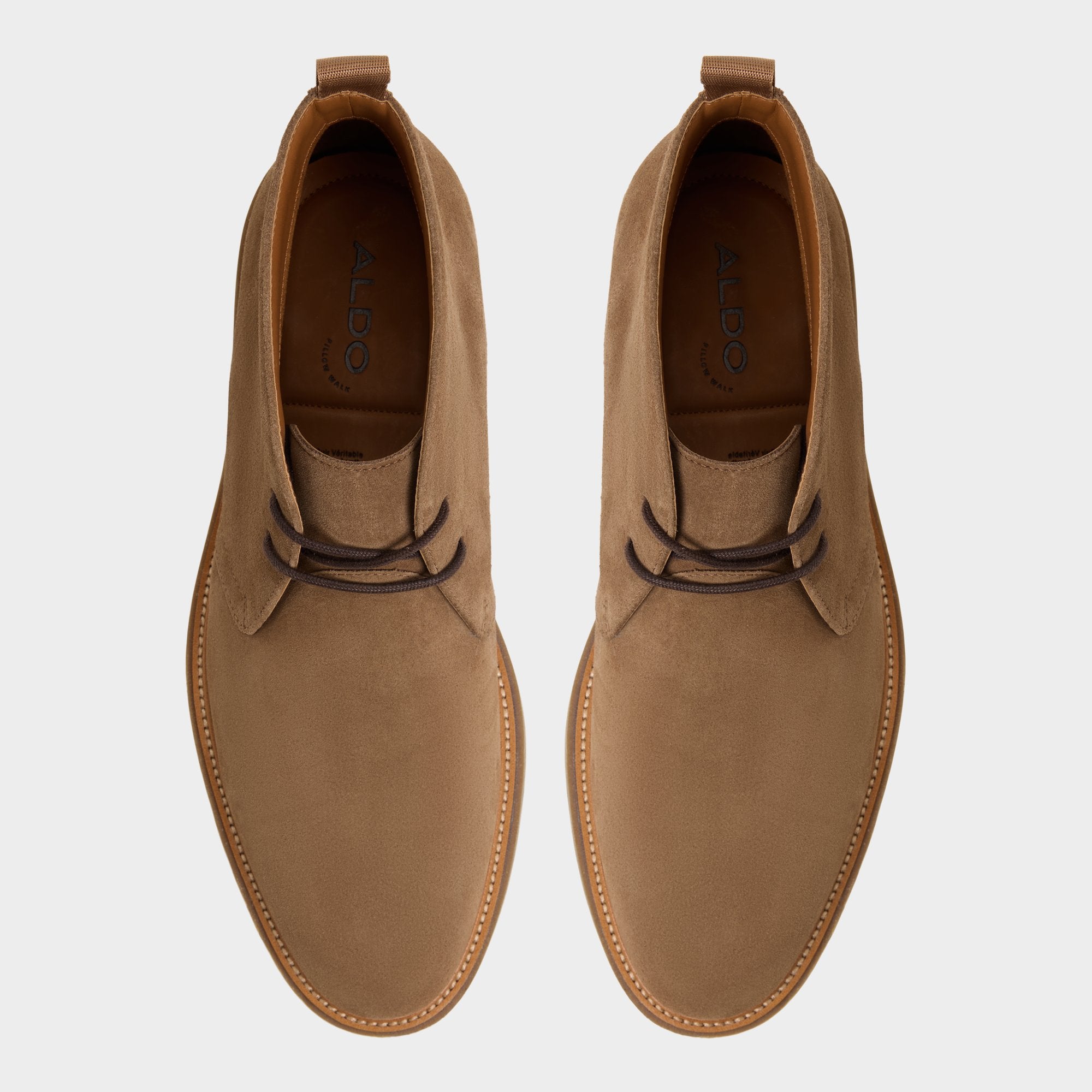 ALDO Jefrey bottines chukka daim marron