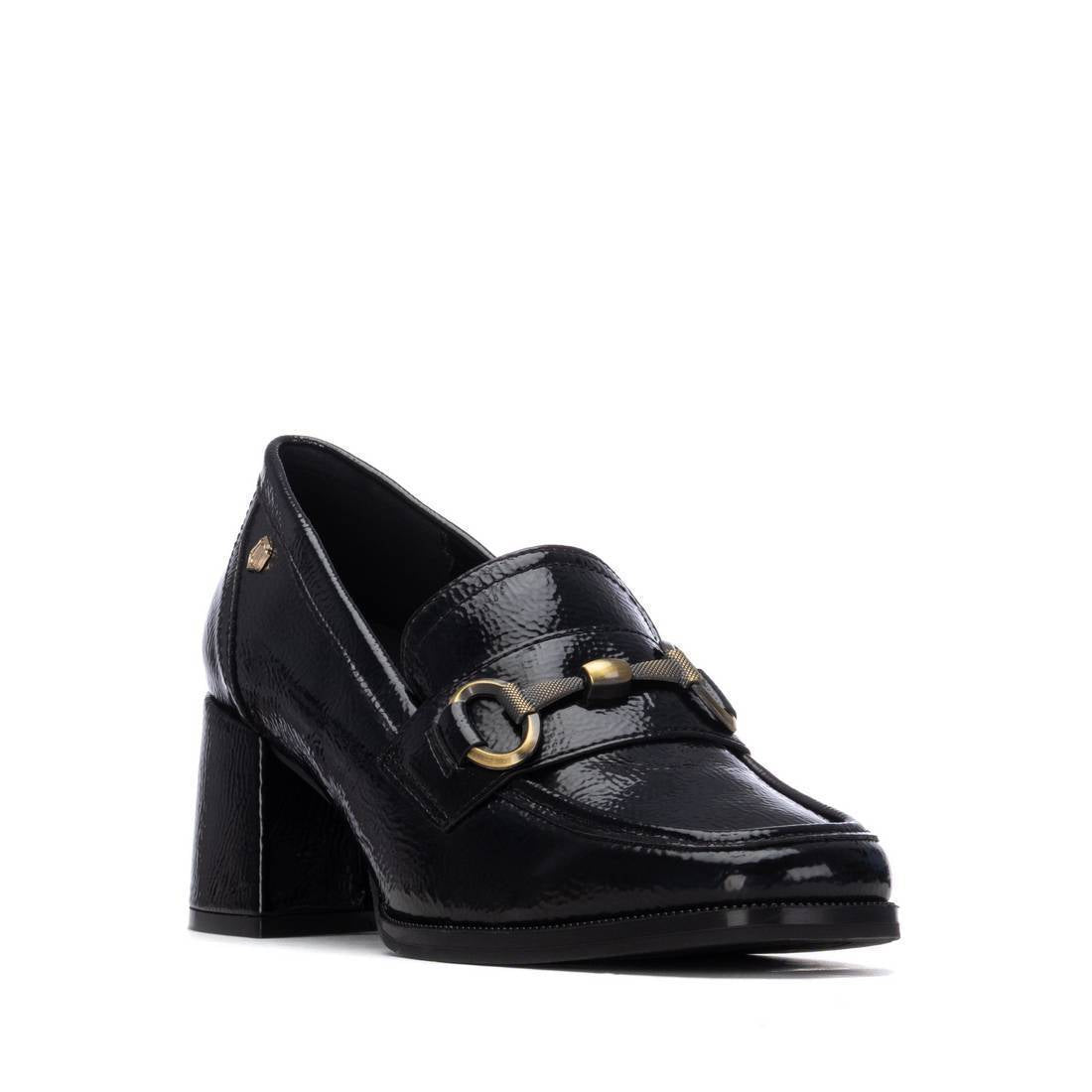Carmela 16253602 mocassin talon noir verni femme