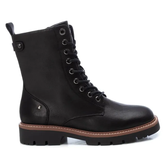 Carmela 16119502 bottine femme noire cuir plate