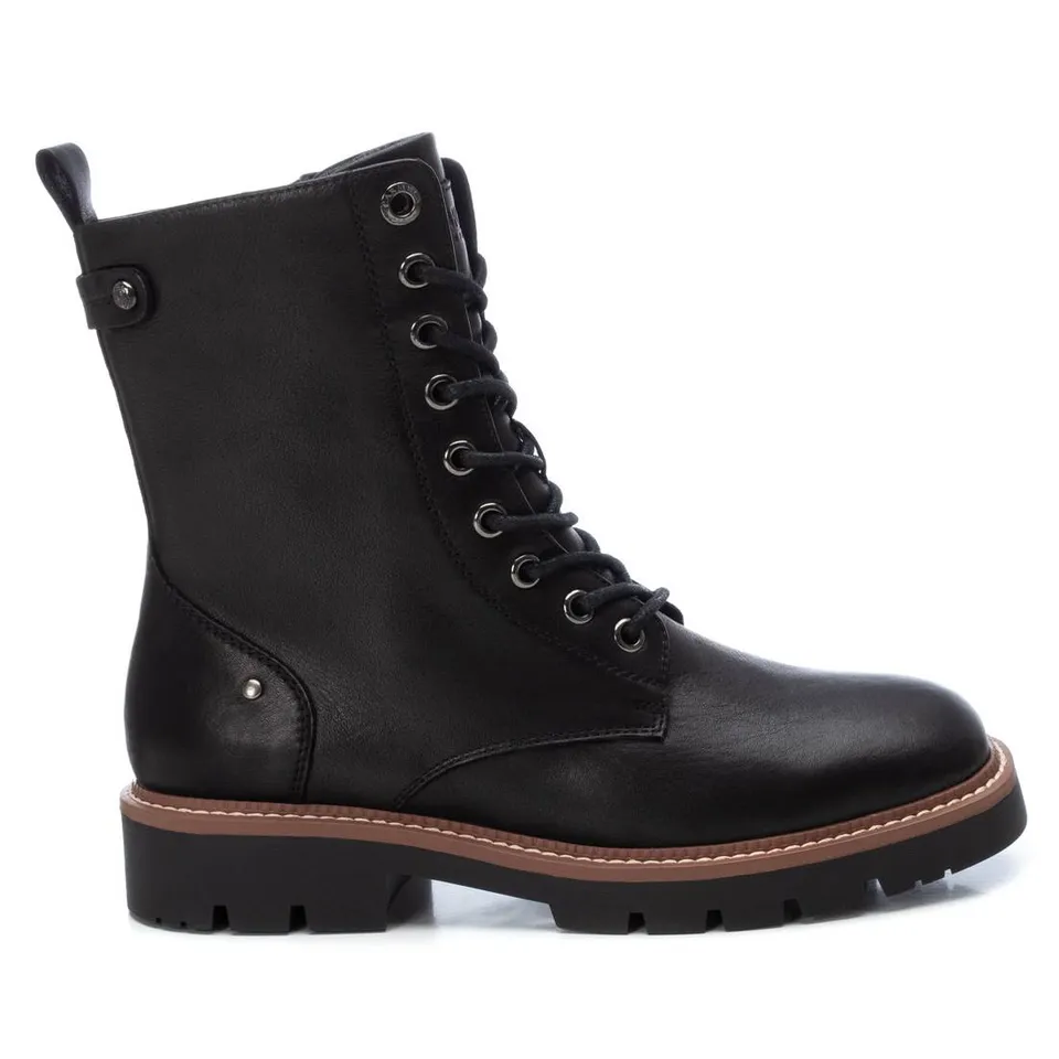 Carmela 16119502 bottine femme noire cuir plate