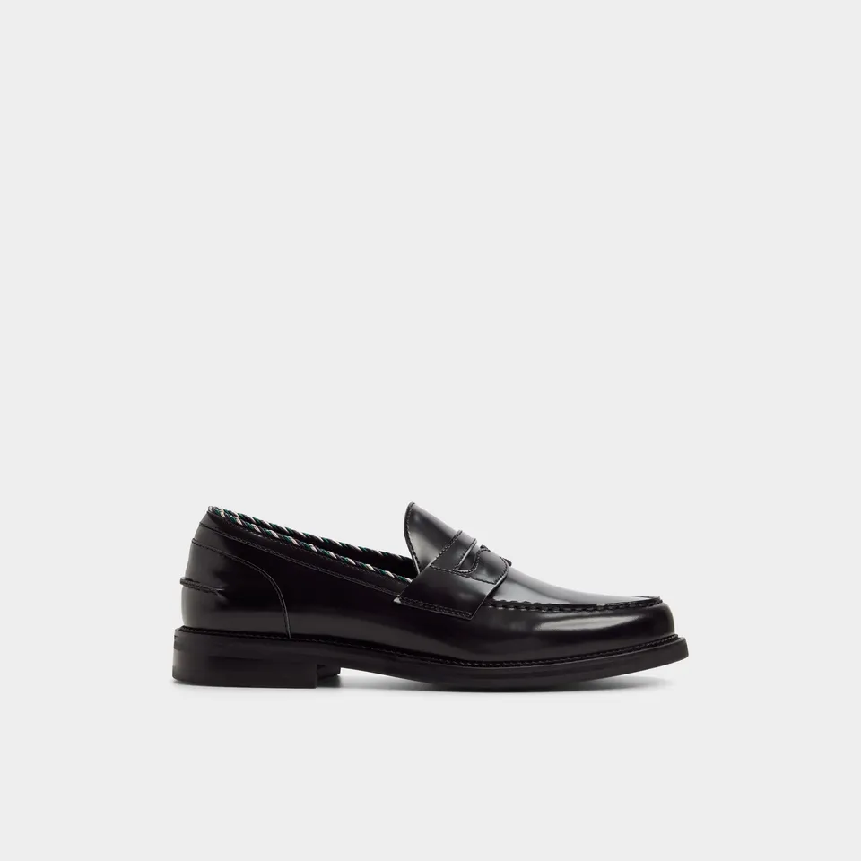 ALDO Ruffus mocassin noir femme coussinet confort