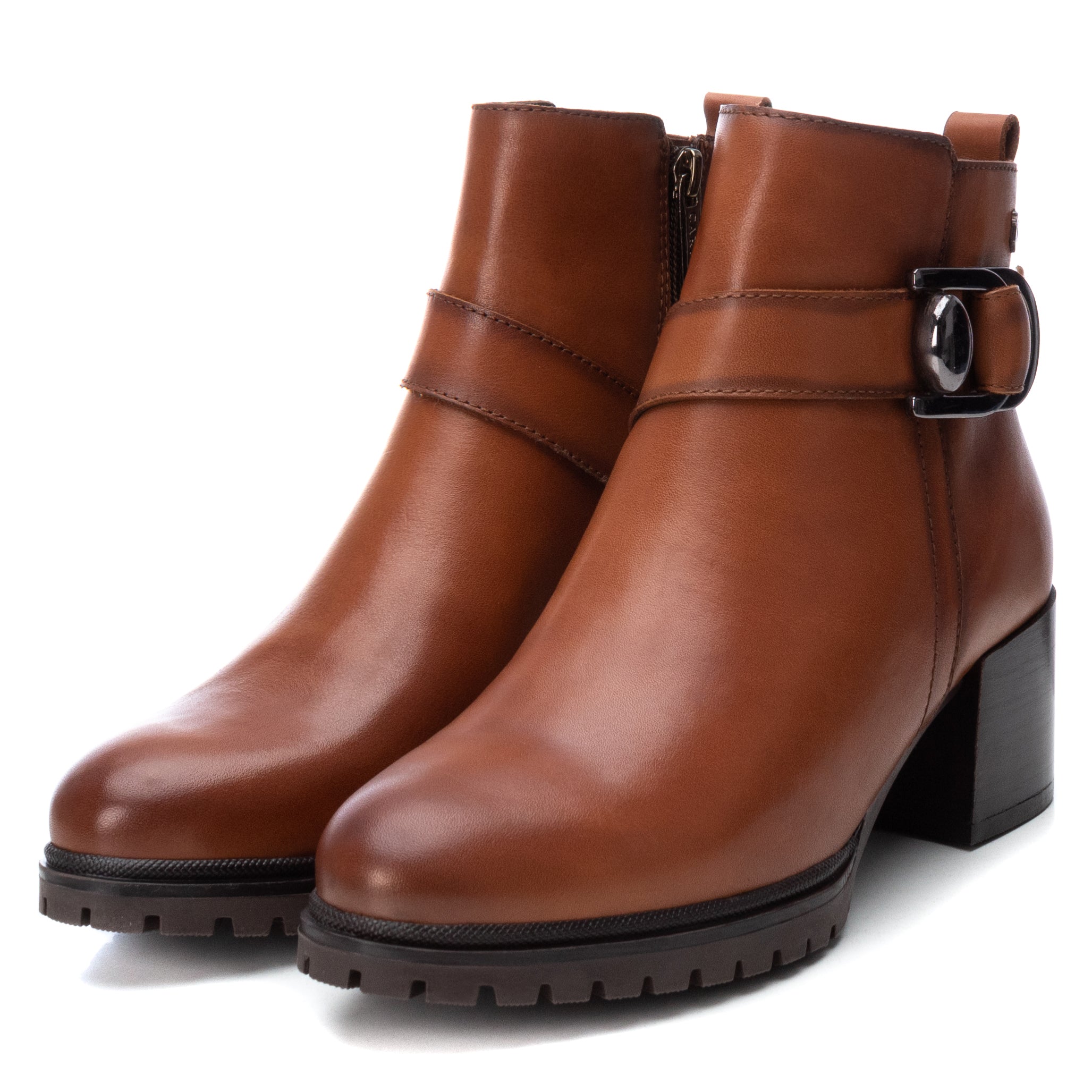 Carmela 16004502 bottines cuir marron talon 6 cm