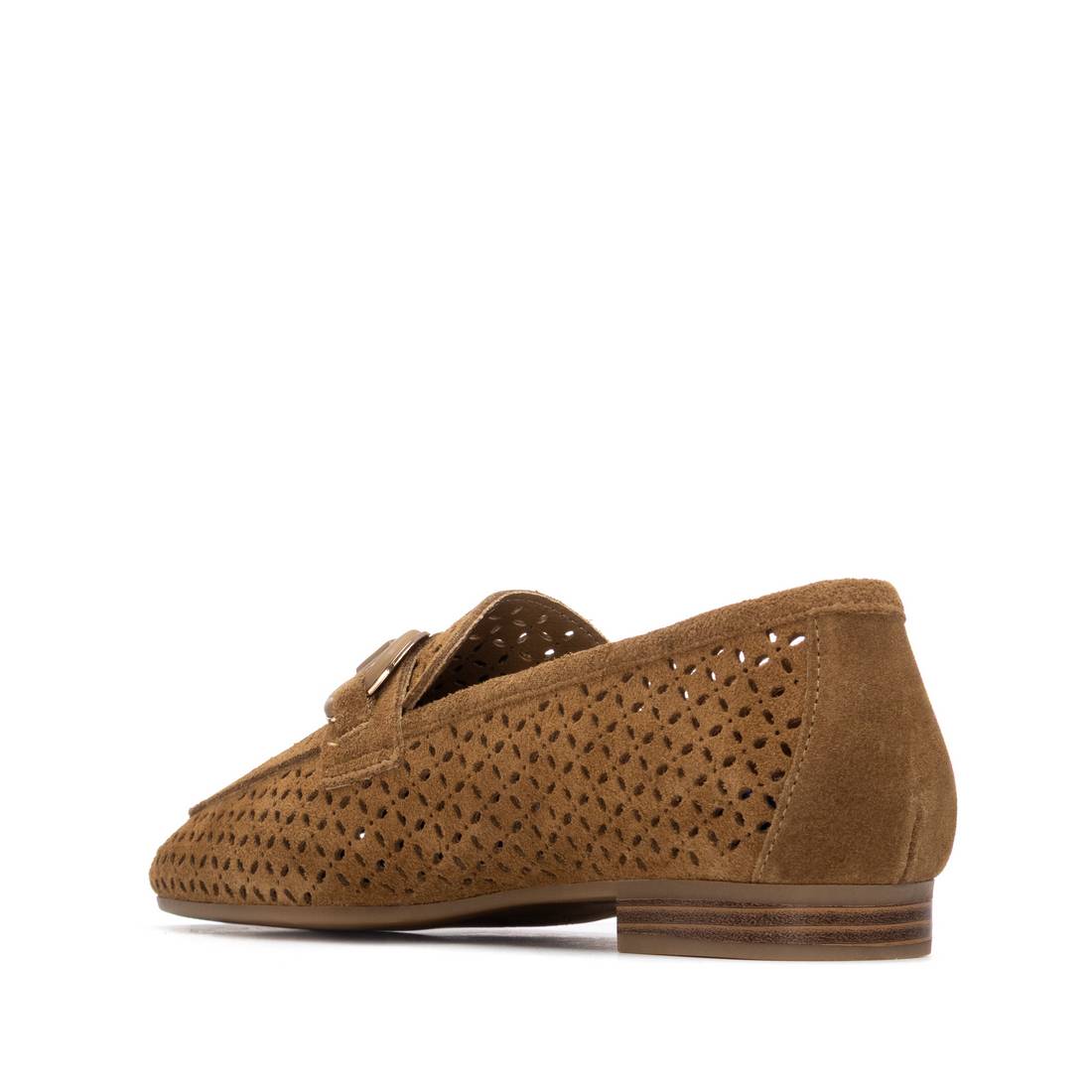 Carmela 16313701 mocassins femme cuir camel ajouré