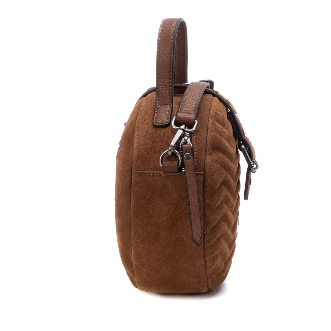 Carmela 18601203 sac rond cuir marron 22 cm