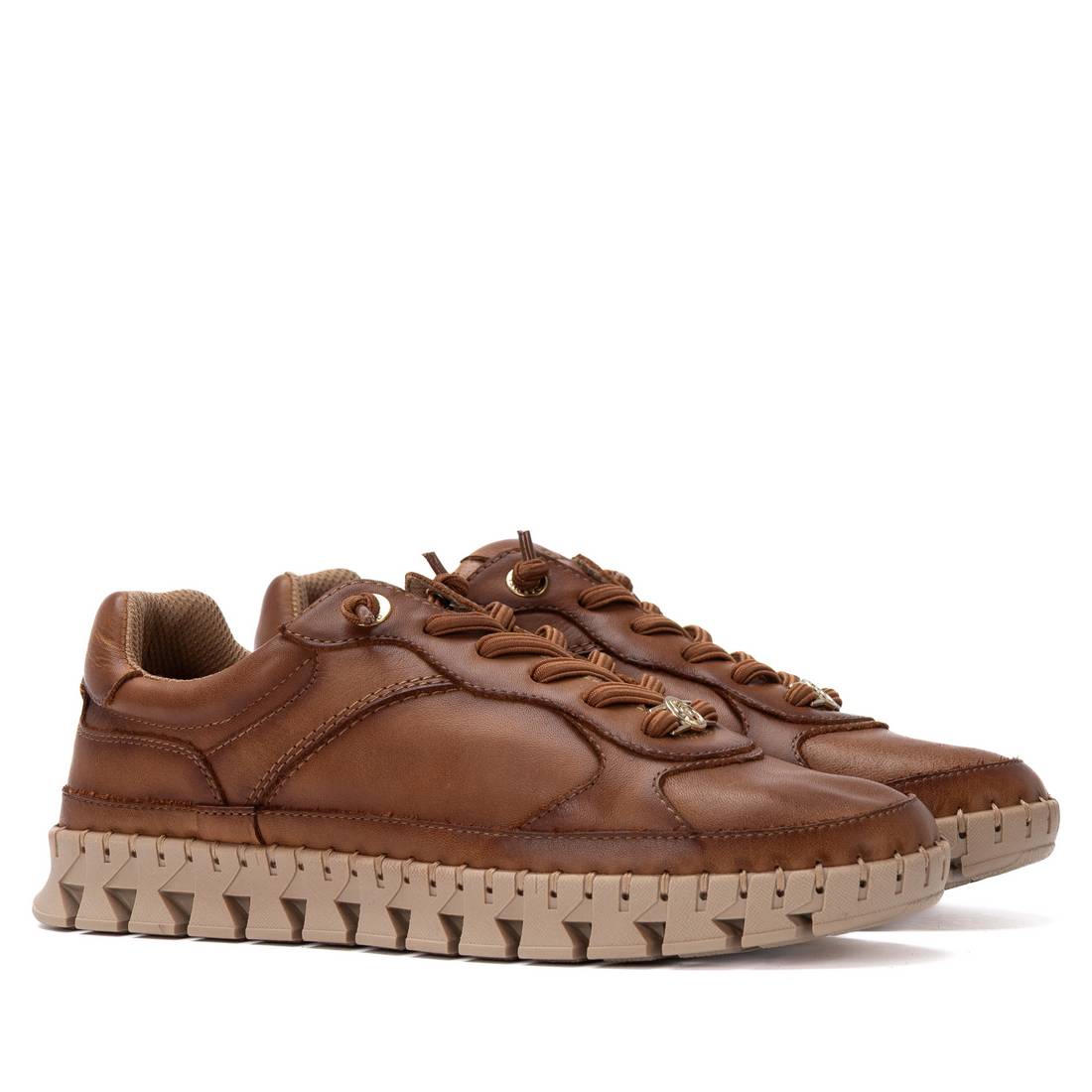 Carmela 16421801 sneakers cuir camel femme