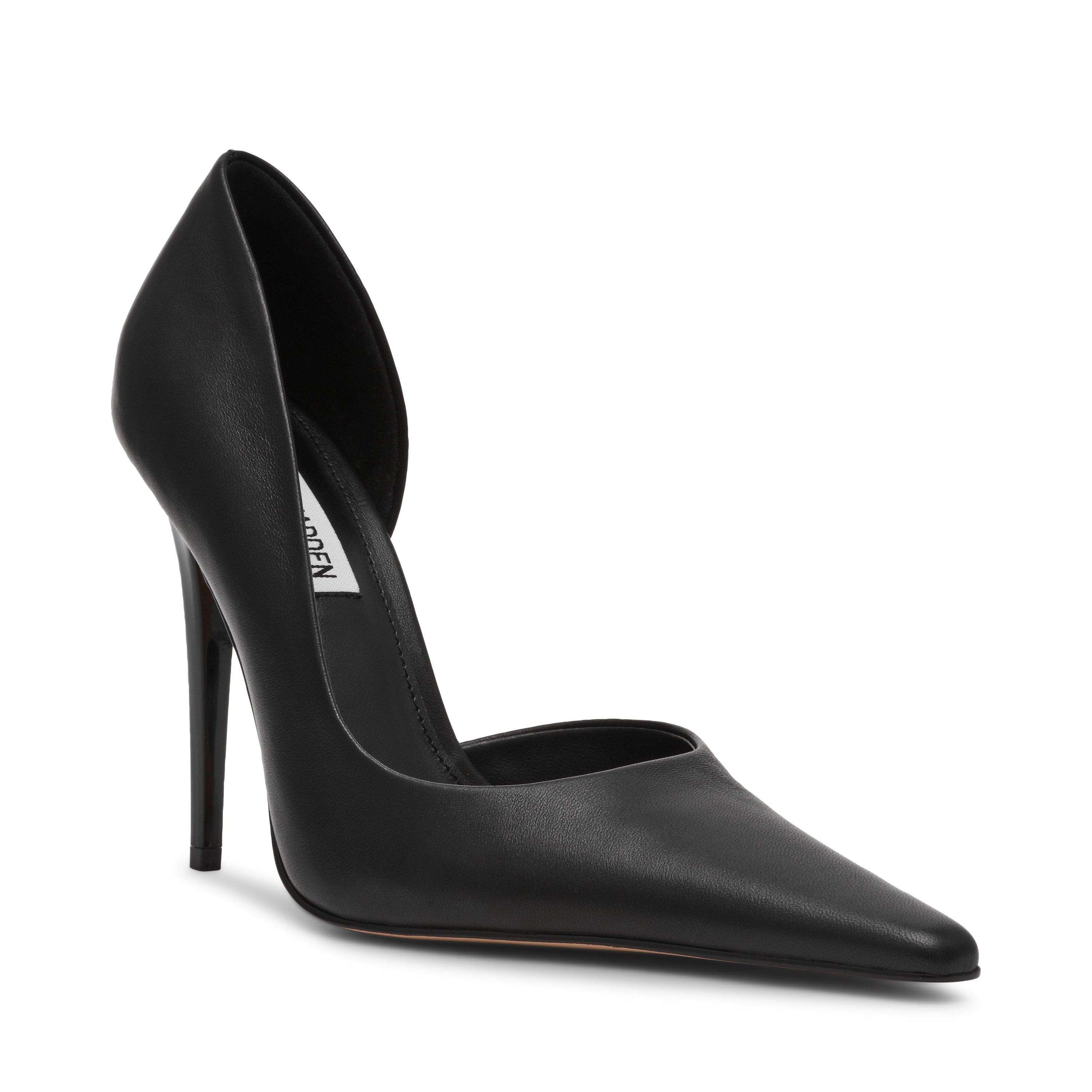 Steve Madden Ellenor escarpins cuir noir talon 10,5 cm