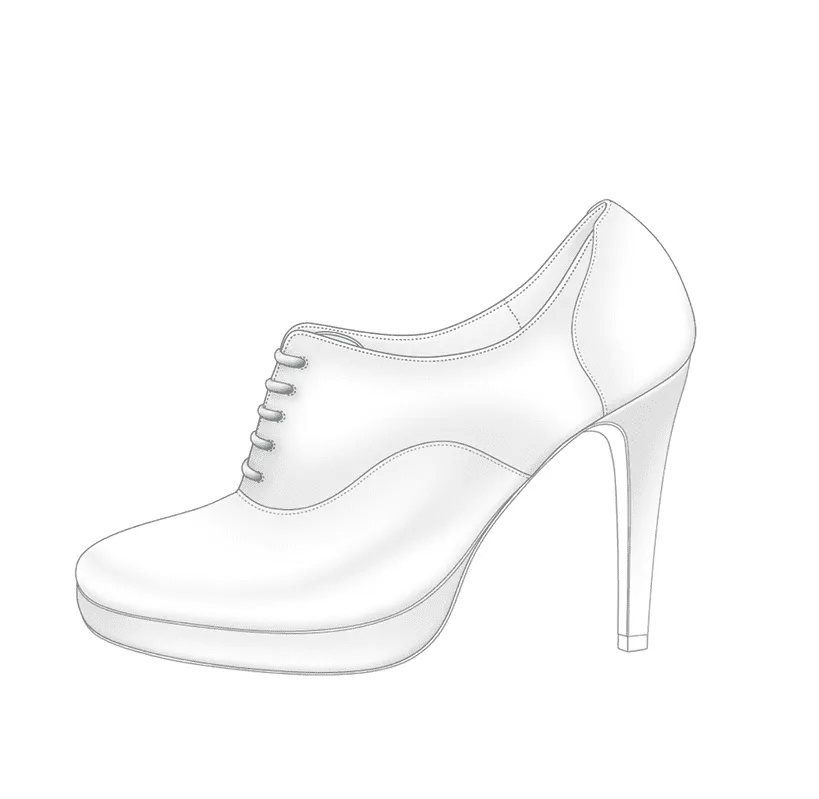 Dessine Moi Un Soulier Richelieu plateforme talon à personnaliser