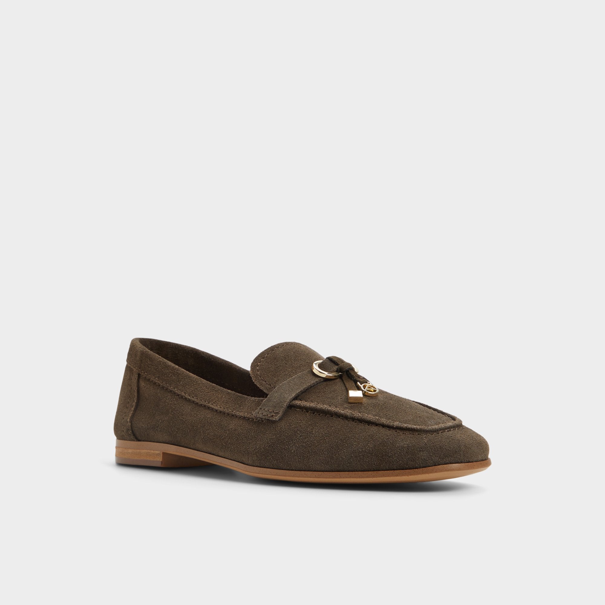 ALDO Ybilide mocassins olive boucle dorée