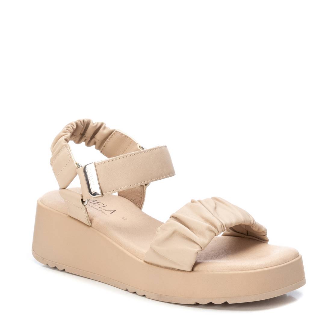 Carmela 16081102 sandale femme marron cuir plat