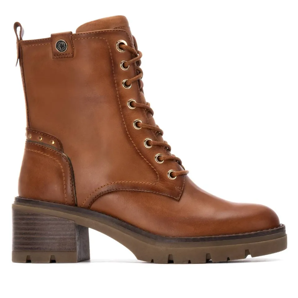 Carmela 16257003 bottine femme cuir camel talon moyen