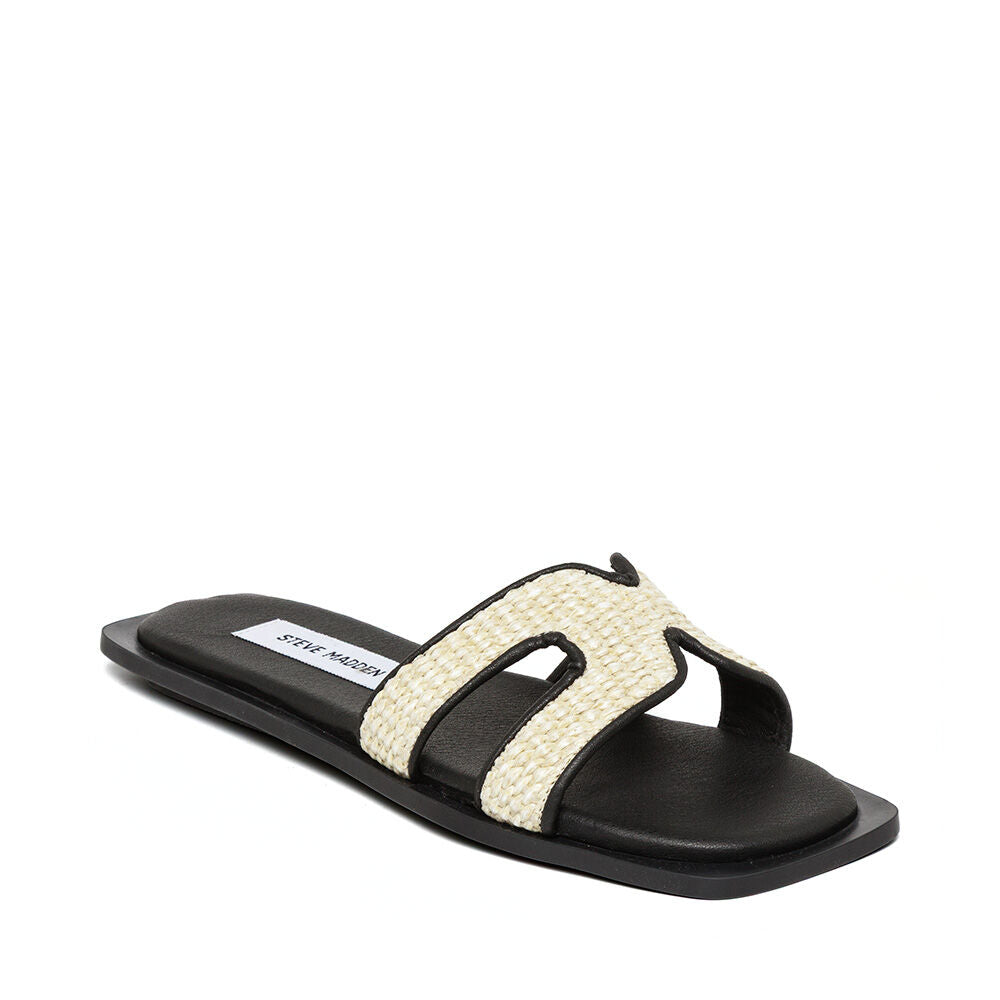 Steve Madden Sofia Slide claquettes femme naturel noir cuir
