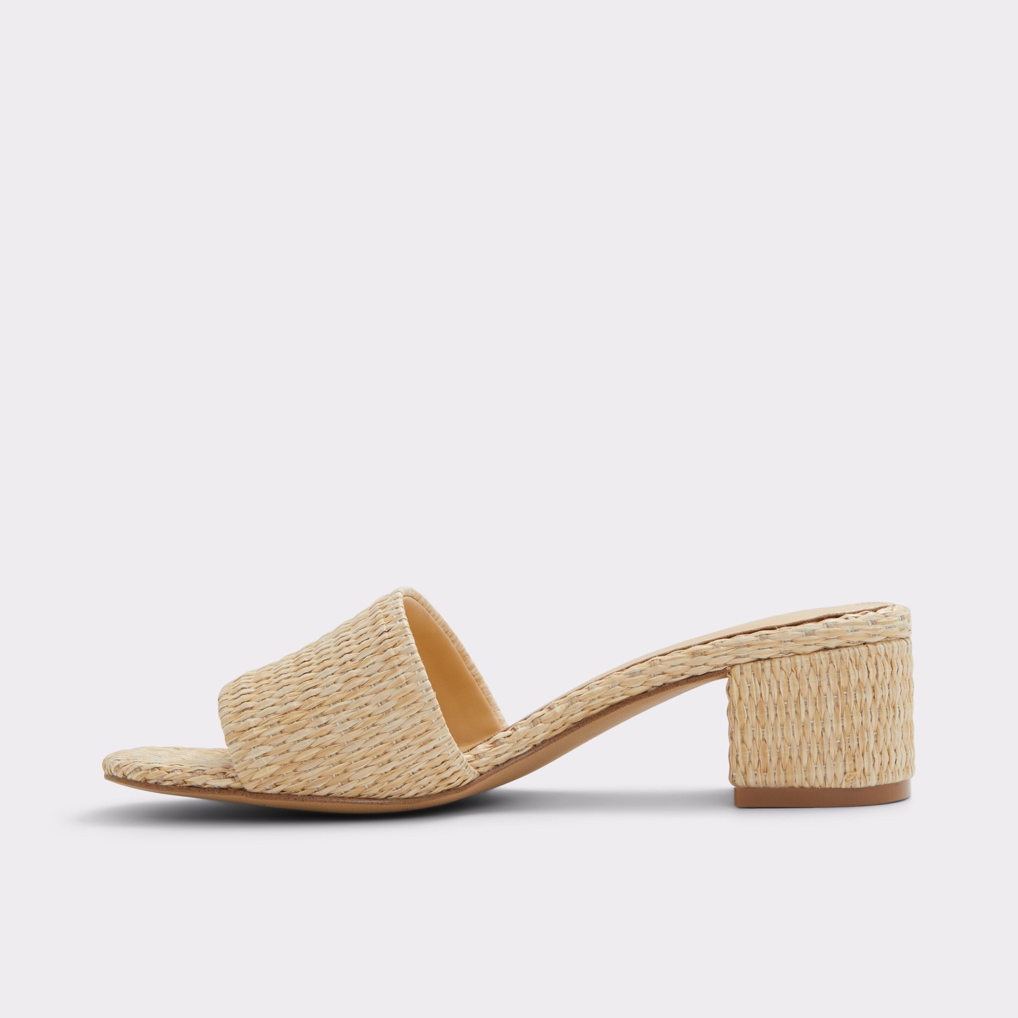 ALDO Claudina mules blanc talon carré