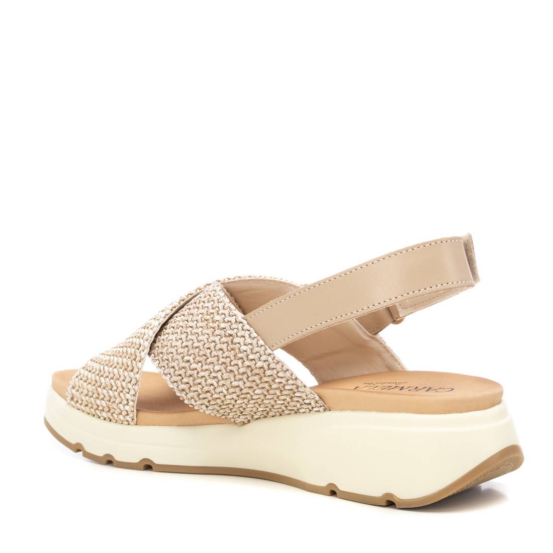 Carmela 16236302 sandale femme blanc rafia compensée