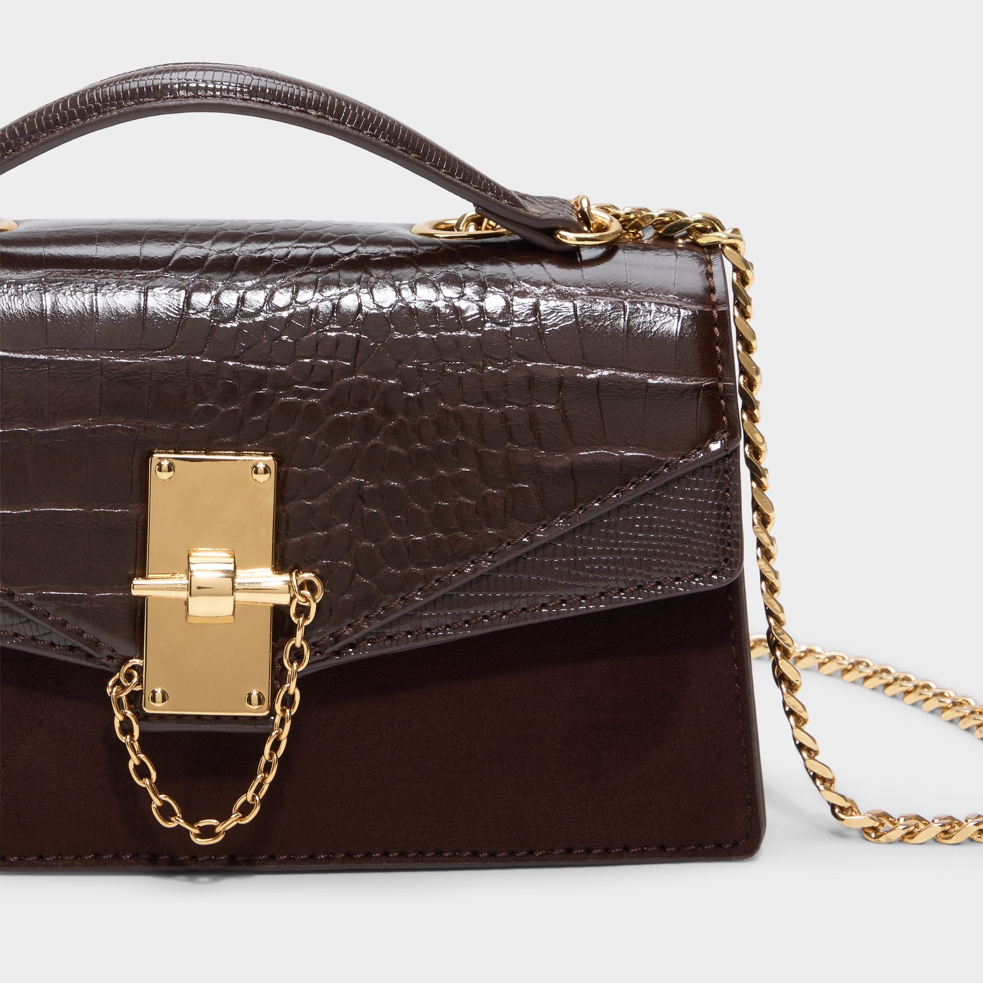 ALDO Fortuliaax sac bandoulière marron animal