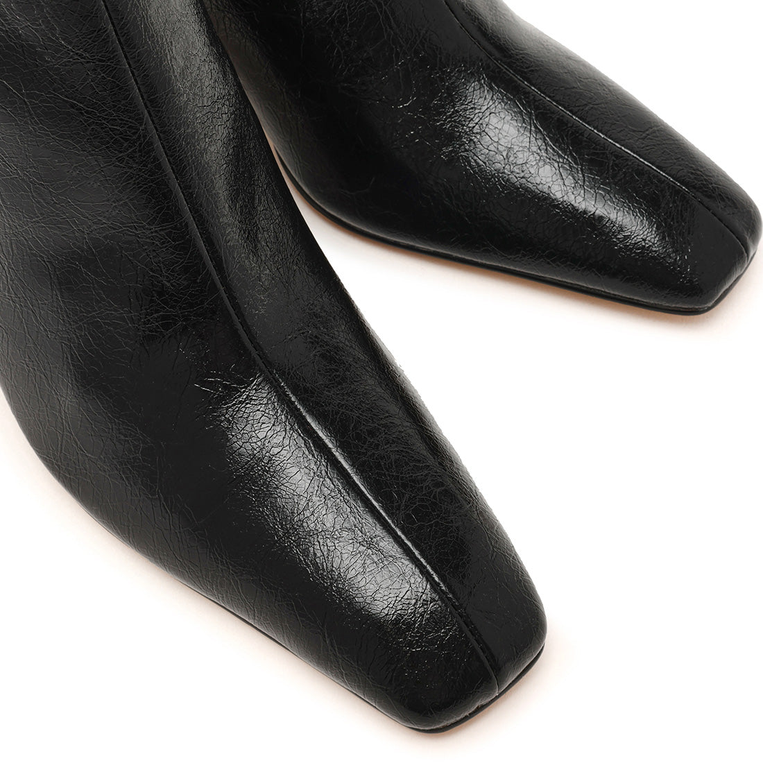 Steve Madden Morph bottines noir verni froissé talon 10 cm