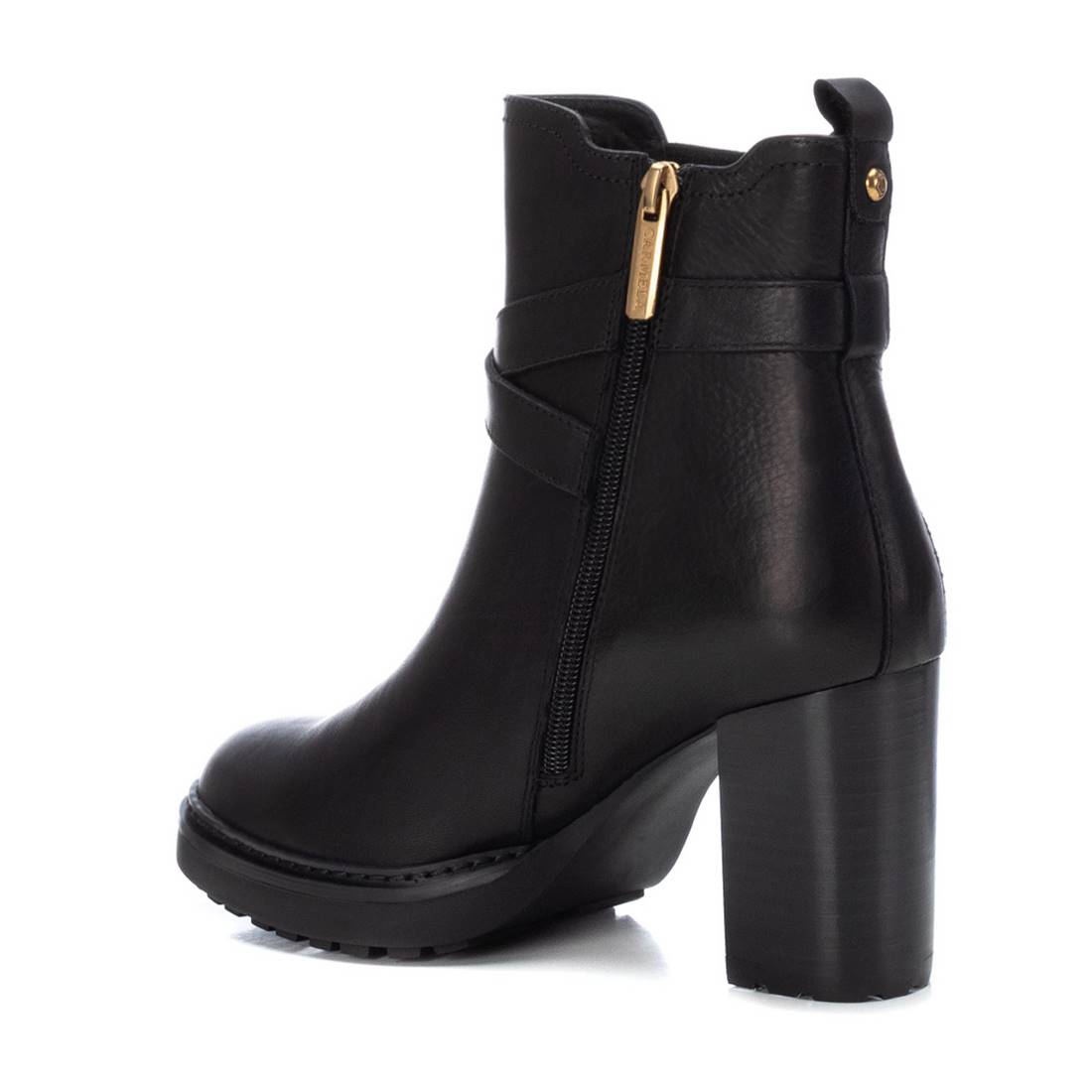 Carmela 16116101 bottine cuir noir talon 8 cm
