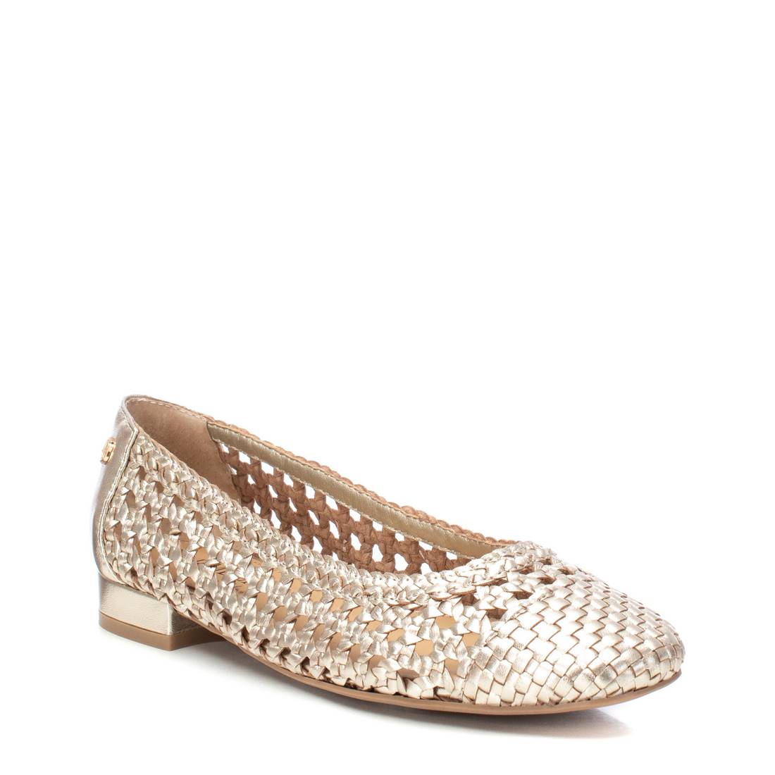 Carmela 16147001 ballerine doree cuir veritable plat