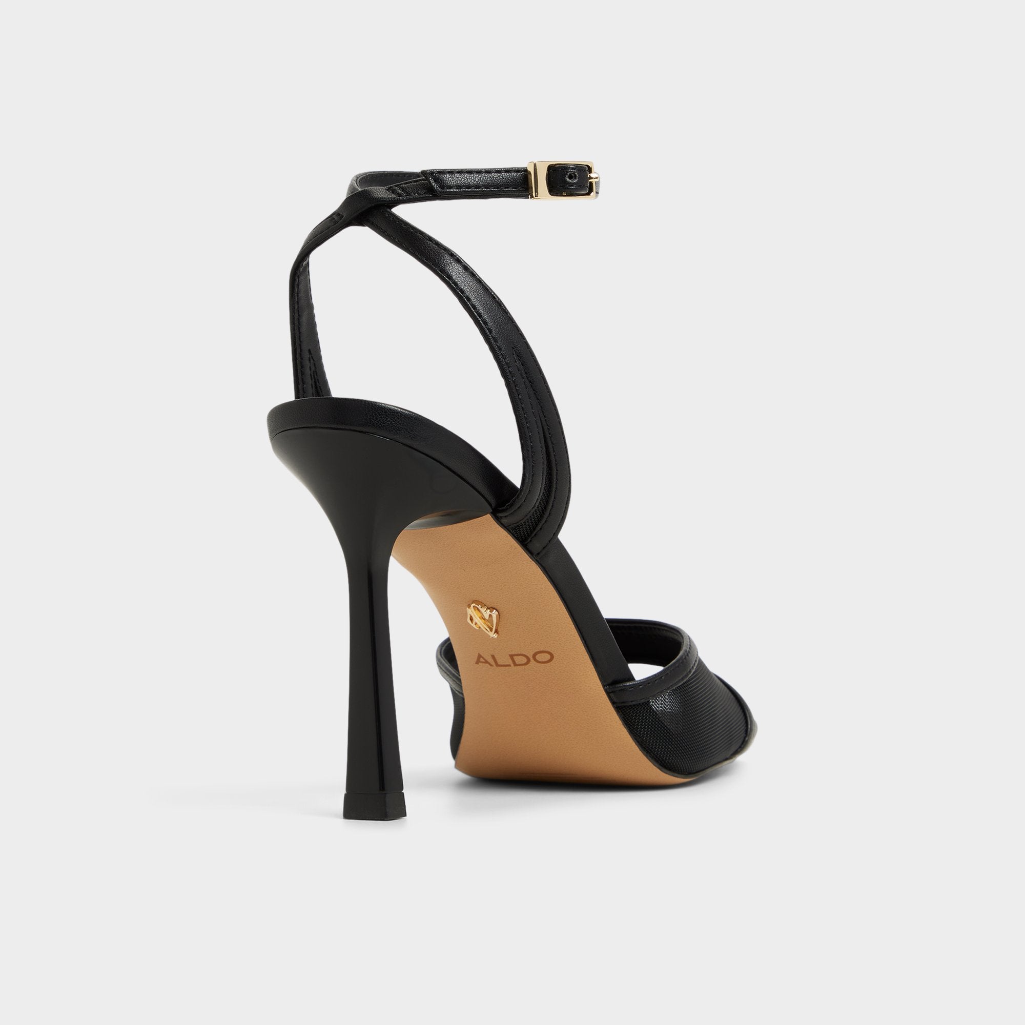 ALDO Sharra sandales à talon noir mesh