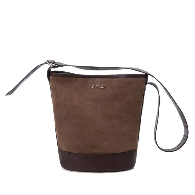 Carmela 186016 18601603 sac bandoulière daim marron